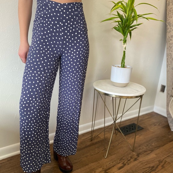 Funky patterned blue pants - Picture 3 of 3